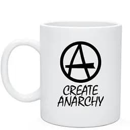 Кухоль GeekLand Create anarchy 330 мл білий - мініатюра 2
