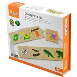Логічний пазл Viga Toys Що з чого виростає 24 елементів (51609) - мініатюра 3