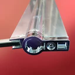 Шторки скляні на ванну Koer SR BS02-80x140-TR-01 прозоре скло 6 мм, хром KR5401, Універсальна, прозорий, хром - мініатюра 6