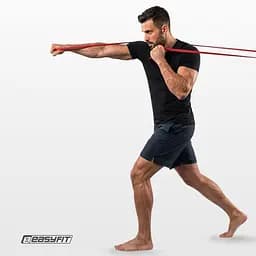 Борцівська резина EasyFit - джгут 5 м червоний (Hard) - мініатюра 3