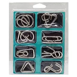 Набір металевих головоломок Metal Puzzle 808A-C-B(Turquoise) 8 штук в наборі