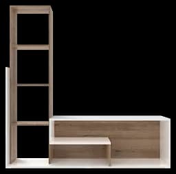 Стінка у вітальню Doros Етана Дуб Артизан / Білий 150х30х150 см (41510097)