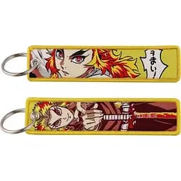 Брелок тканевый Клинок рассекающий демонов Кёджуро Ренгоку Demon Slayer Kyojuro Rengoku 10 см