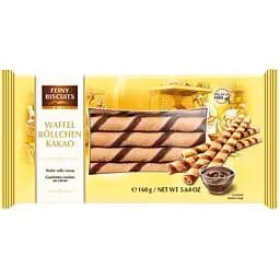 Вафельные трубочки Feiny Biscuits с какао 160 г 
