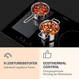 Вбудована варильна індукційна поверхня Klarstein Delicatessa 77 Hybrid Чорний (10033023) - мініатюра 5