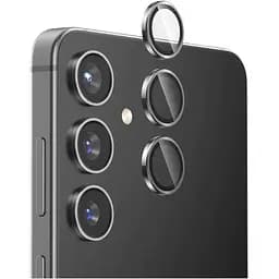 Захисне скло на камеру DK для Samsung Galaxy S24+ S926 Lens Metal Ring Eagle Eye 017692 black