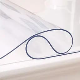 М'яке скло Прозора силіконова скатертина на стіл Soft Glass Захист для меблів 2.5х1.0м (товщина 1.5 мм) - мініатюра 4