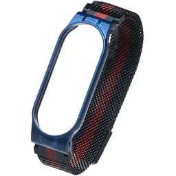 Ремінець для Xiaomi Mi Band 5 Milanese Loop Color Колір Синьо-Червоний
