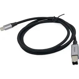 Кабель Ugreen US370 USB-C to USB-B 2.0m (80807) черный [135891]