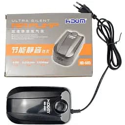Компрессор для аквариума Hidom HD-605 6W 80 л - 600 л