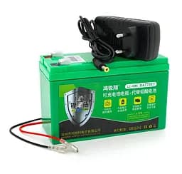 Аккумуляторная батарея литиевая QiSuo QS12016A 12V 16Ah Li-ion 18650 + зарядное 12,6В 2А