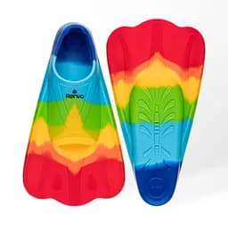 Короткі ласти для тренування в басейні Renvo Criz із закритою п'ятою різнокольоровий розмір 33-35 (SF120-45 33-35)