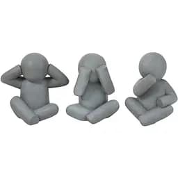 Статуетки для вулиці не бачу не чую не кажу комплект із трьох 42 см (2379)