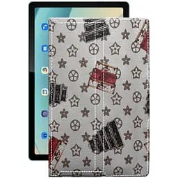 Чехол StatusCASE из экокожи для планшета Blackview Tab 11 Луи-Витон-белый