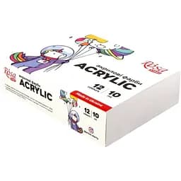 Набір акрилових фарб Space Unicorn 12×10 мл Rosa START