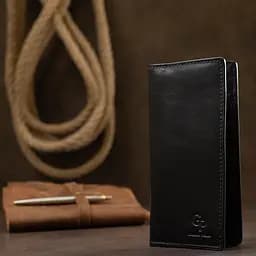 Чоловіче шкіряне портмоне GRANDE PELLE 9,5х18х1 см acs0018656 - мініатюра 6