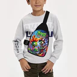 Сумка через плечо детская Растения против зомби 29х17 см сумка слинг для мальчика (02147)