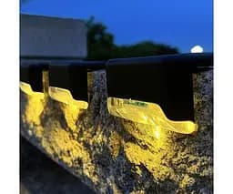 Набір LED-Світильників для сходів з сонячною батареєю, 4 шт., тепле світло - мініатюра 7
