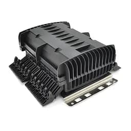 Муфта оптична Merlion ML-OP-F108H-12C, герметична, 3 введення, до 2-х касет, до 12 зварок, матеріал PP - мініатюра 3