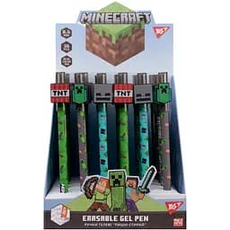 Ручка гелевая Yes "Minecraft" пиши-стирай 0.5 мм синий (420378)