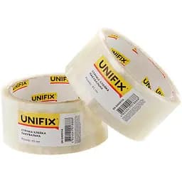 Скотч односторонній Unifix 45 мм x 50 м x 40 мкм прозорий (в упаковці 6 шт.)