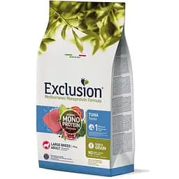 Сухий корм для дорослих собак великих порід Exclusion Noble Grain Adult Tuna Large Breed, з тунцем, 12 кг