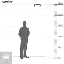 Світильник Kanlux Carsa V2LED 24W-NW-W down-light (33541) - мініатюра 7