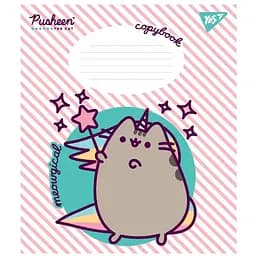 Тетрадь общая Yes Pusheen, А5, в косую линию, 12 листов (766311)