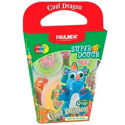 Маса для ліплення Paulinda Super Dough Cool Dragon з рухомими очима блакитний (PL-081378-14)