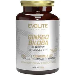 Екстракт гінкго білоба Evolite Nutrition Ginkgo Biloba, 180 вегакапсул для підтримки мозку