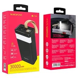 Універсальна мобільна батарея Power Bank Borofone BJ18A 30000mAh (Чорний) - мініатюра 7