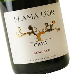 Вино ігристе Flama d'Or Cava Semi Sec біле 11.5% 0.75 л - мініатюра 5