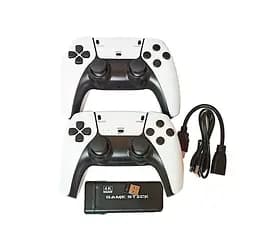 Ігрова приставка GameStick M8 Pro 2.4G Біло-чорний, HDMI-приставка для телевізора з бездротовими джойстиками - мініатюра 2