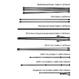 Блок живлення Asus Prime AP-850G, 850W Gold (90YE00U0-B0NA00) - мініатюра 2