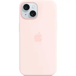 Чехол Silicone Case with MagSafe для Apple iPhone 15 Storm Light Pink ААА [95905]