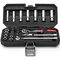 Набір інструментів Wurth Red Stripe з тріскачкою 1/4IN 24 шт. (5763114024)