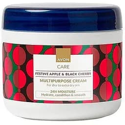 Мультифункціональний крем Avon для обличчя рук та тіла з екстрактами яблука і чорної вишні 400 мл