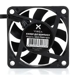 Кулер до корпусу Vinga 6015 PWM 4pin - мініатюра 3
