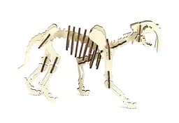 Дерев'яний конструктор "Шаблезубий тигр" 30 деталей