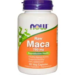 Натуральная добавка Мака перуанская Now Maca Reproductive Health 750 мг 90 капсул