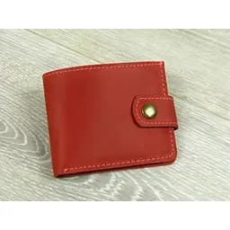 Женское портмоне GS кожаное красное