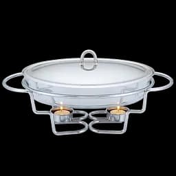 Марміт Magio MG-1208 з боросилікатного термостійкого скла на 2 свічки 3 л (1208МG)