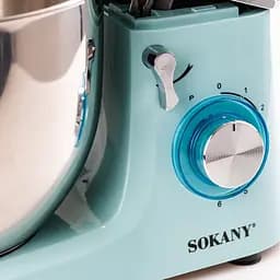 Міксер планетарний Sokany SK-277 із чашею із нержавіючої сталі на 8 л, блакитний Sokany SK277 - мініатюра 27