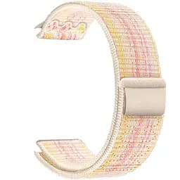 Ремінець Hoco WA25 Original series nylon strap для Apple watch 38/40/41mm Starlight with Pink