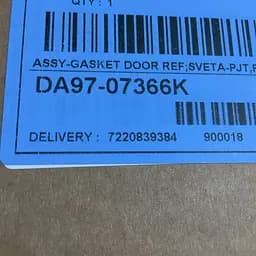 Ущільнювач дверей холодильної камери для холодильника Samsung RL44, RL48, RL50, RL55, DA97-07366K - мініатюра 6
