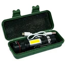 Ліхтар акумуляторний X-Balog BL-520-T6 ручний з бічним світлом та зумом T6 +COB Zoom - мініатюра 6