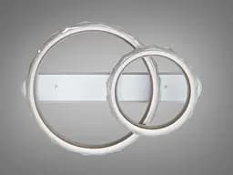 LED-люстра Diasha MX3528/600+400CG шампань 90 Вт з пультом, 2 кільця - мініатюра 3