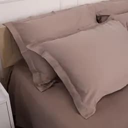 Простирадло на резинці MirSon Tencel №08 Beige 180x190 см темно-бежеве (2200009637490) - мініатюра 11