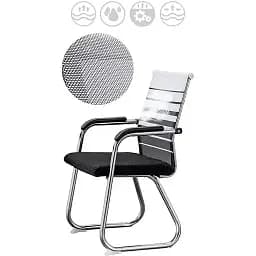 Офісне крісло GT Racer B-4029, чорно-біле (B-4029 White/Gray/Black) - мініатюра 4