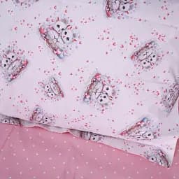 Простирадло MirSon Poplin Line Kids 04 Cats 110х160 см рожеве (2200009714573) - мініатюра 2